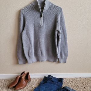 Womans Large L.L.Bean Half-Zipped Sweater